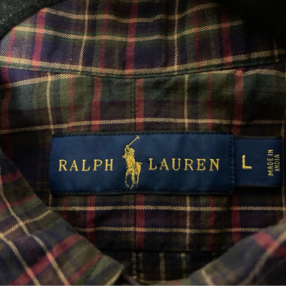 Ralph Lauren MEN’S Casual Button Down Shirt Sz Plaid Pony Embroidere - Picture 11 of 14